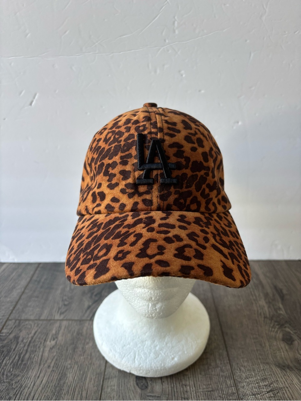 Los Angeles Dodgers Leopard Print LA Baseball Cap - Brown/Black